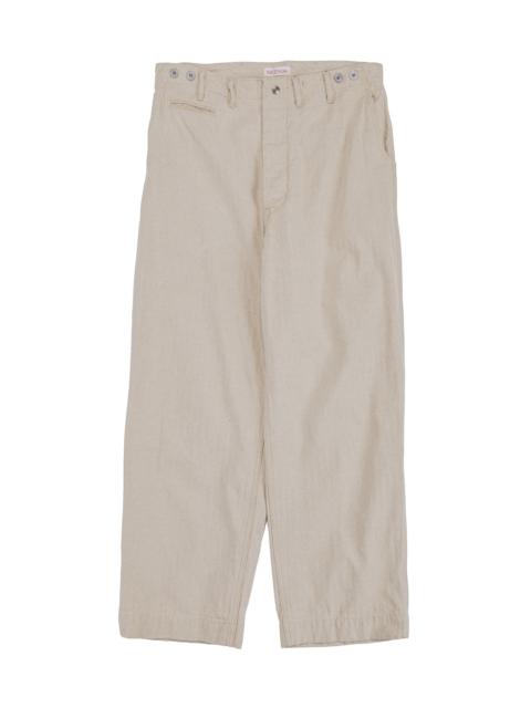 NICENESS L.Bliss Natural Herringbone Utility Pants