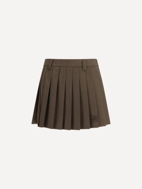 Miu Miu Pleated Miniskirt