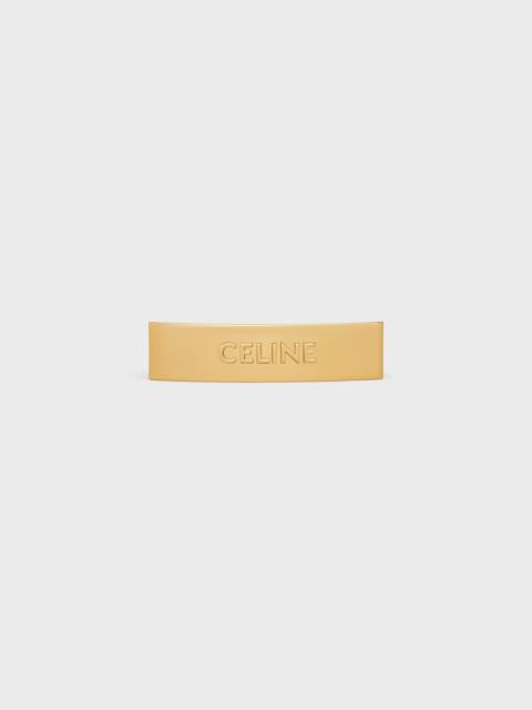 Celine Hair Clip in Brass and Steel with Gold Finish