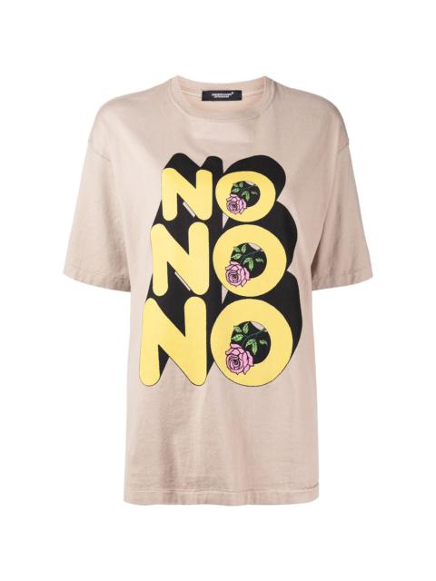UNDERCOVER No No No print cotton T-shirt