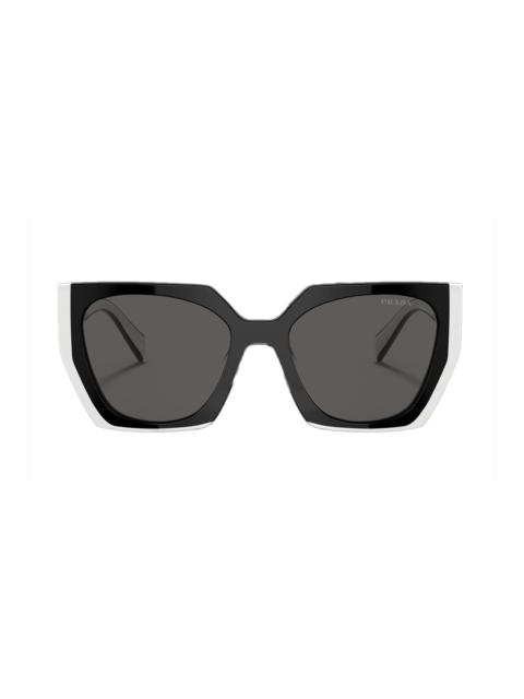 Prada Gradient Rectangular Sunglasses - Black Slate