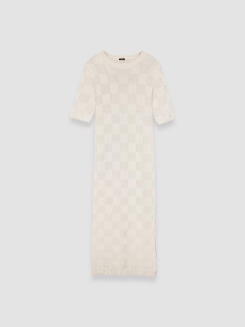 JOSEPH Textured Vichy Knitted Dress