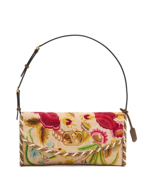 Valentino Women's Devain Embroidered Shoulder Bag - Multicolour