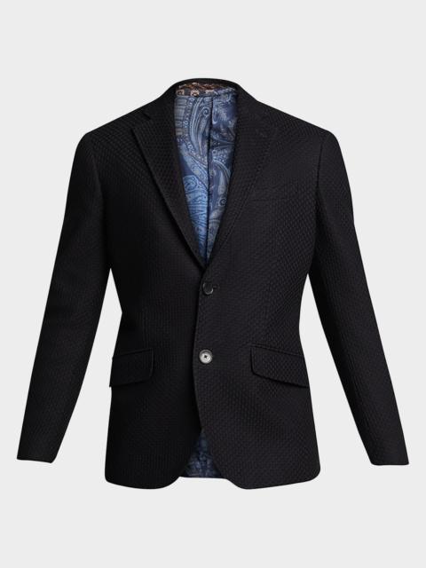 Etro 남자의 기본 니트 블레이저