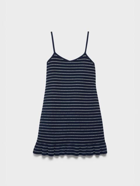 JW Anderson WOMENS MINI DRESS IN DARK NAVY