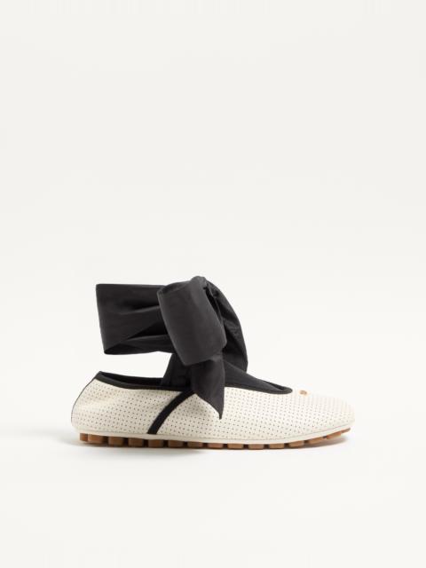 Valentino RYTHMIKA BALLERINA IN PERFORATED NAPPA LEATHER