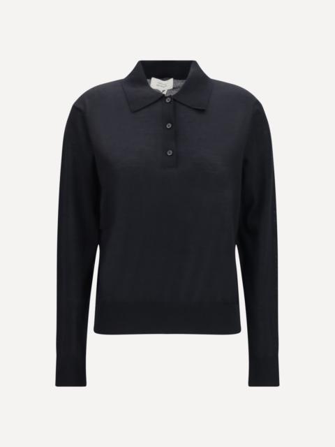 Loulou de Saison Miles long-sleeve fine-knit Polo