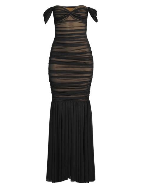 NORMA KAMALI Women's Walter Fishtail Gown - Black