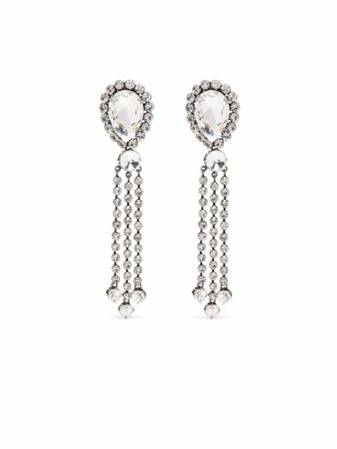 Alessandra Rich crystal drop earrings