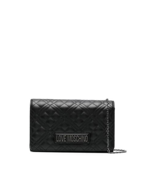 Moschino logo-lettering cross body bag