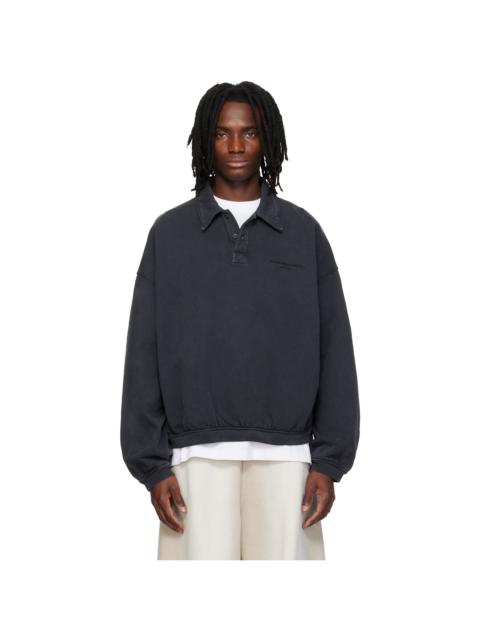 Alexander Wang Black Long Sleeve Polo