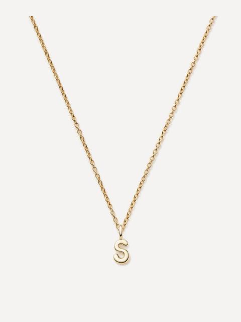 MISSOMA 14ct Gold Fine Initial Mini S Pendant Necklace