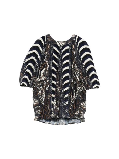 ULLA JOHNSON DAFNE PLEATED BLOUSON
