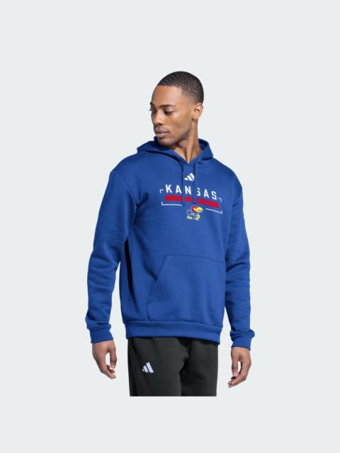 adidas Kansas Jayhawks Mens Fleece Hooded Sweat
