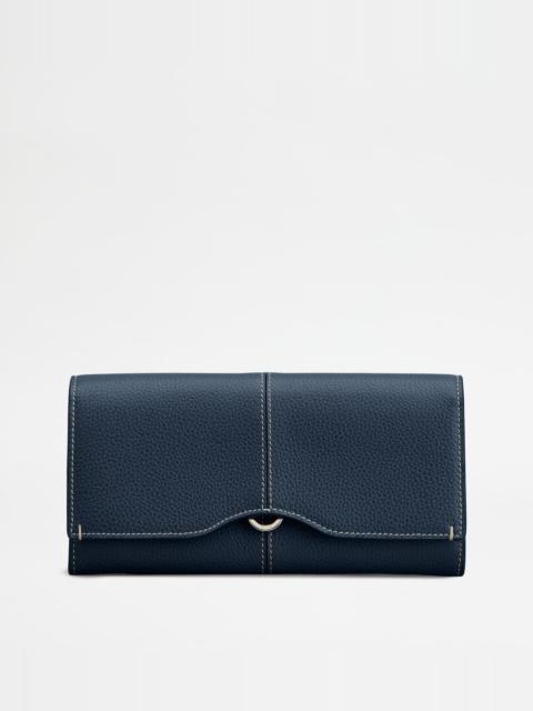 Tod's WALLET IN LEATHER - BLUE