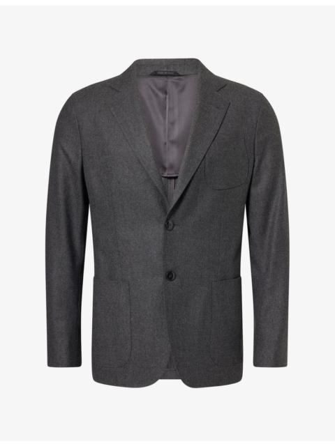 GIORGIO ARMANI Unlined Single-Breasted Cashmere Blzzer