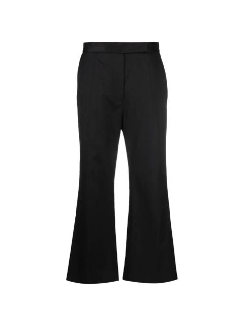 bootcut cropped trousers