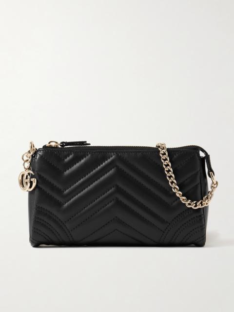 GUCCI Gg Marmont Mini Matelassé Leather Shoulder Bag