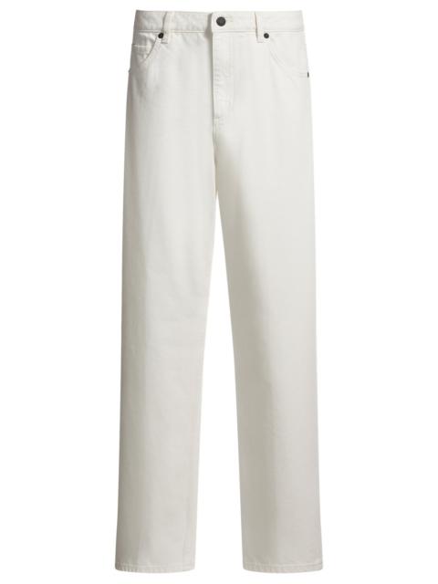 HUGO MODERN-FIT JEANS IN WHITE RIGID DENIM