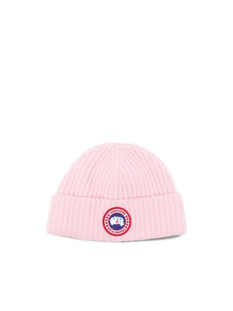 Canada Goose ribbed-knit beanie hat