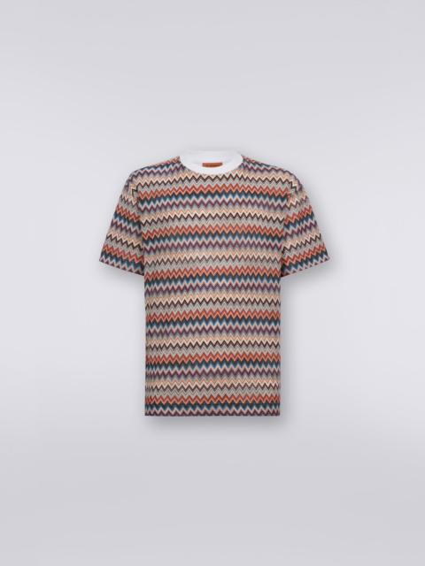 Missoni Cotton and viscose chevron crew-neck T-shirt