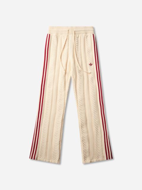 adidas Women's SST Wide Leg Track Pants Warm Vanilla / Team Victory Red