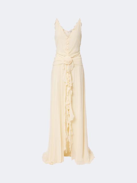 Blumarine Ruffled georgette maxi dress