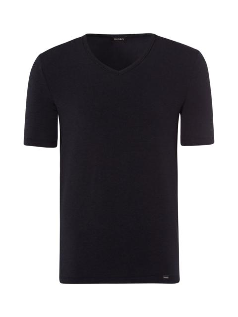 HANRO Natural Function TENCEL™ and Cotton Fitted V-Neck T-Shirt