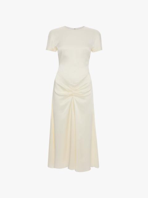 Victoria Beckham Blaire Midi Dress In Ivory