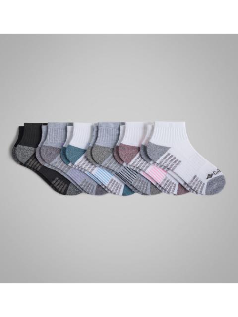 Columbia Women’s Fashion Quarter Socks With Pique Footbed - 6 Pack