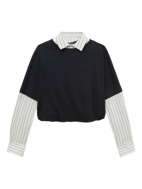 We11done layered cotton top