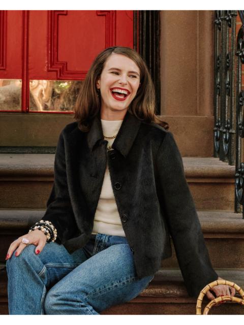 FRANCES VALENTINE Cosette Faux Fur Jacket