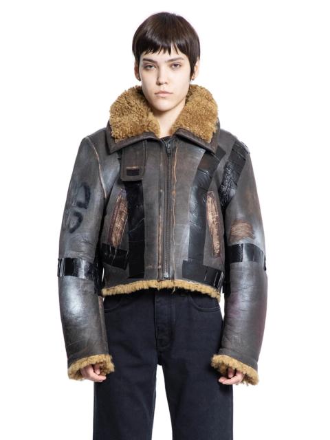 BALENCIAGA Bb-Sprayed-Aviator-Jacket