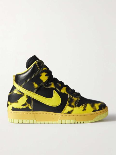 Dunk 1985 Printed Leather High Top Sneakers