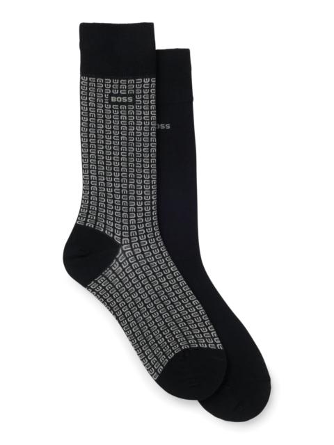 BOSS TWO-PACK OF REGULAR-LENGTH SOCKS IN COTTON BLEND