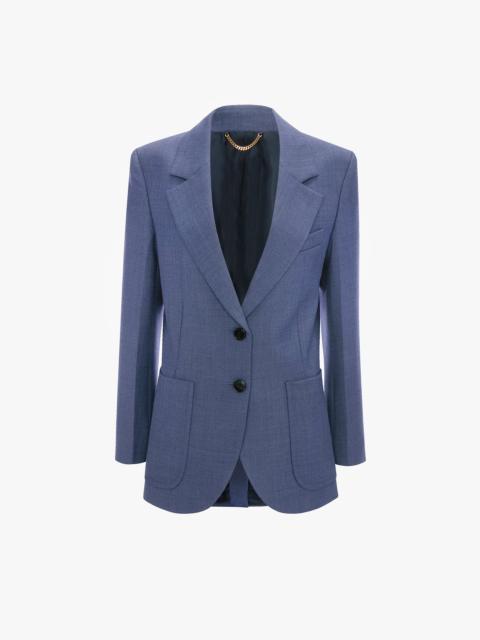 Victoria Beckham Katherine Jacket In Blue