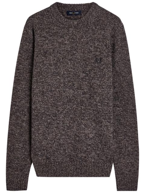 Fred Perry Fred Perry Logo-embroidered Wool-blend Jumper