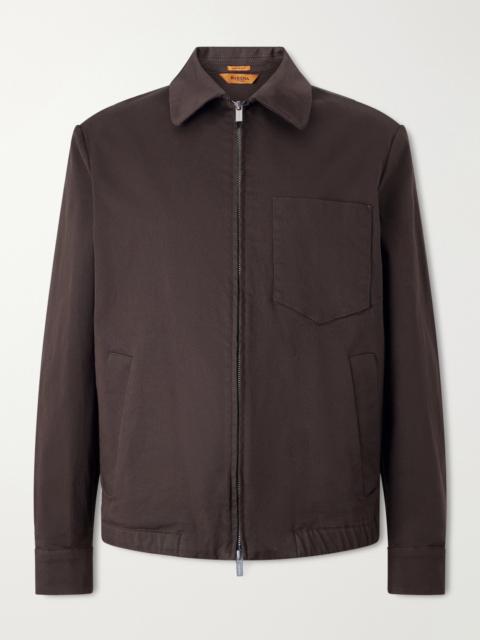BARENA Cotton-Blend Gabardine Blouson Jacket