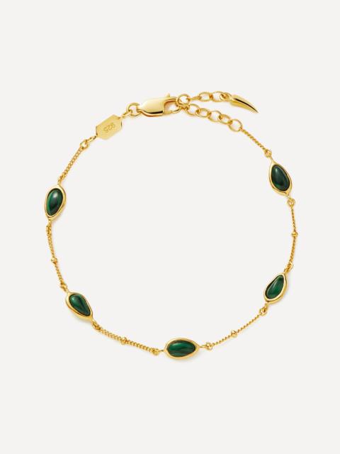 MISSOMA 18ct Gold-Plated Vermeil Silver Magma Gemstone Charm Bracelet