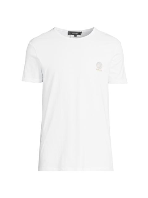 VERSACE Men's 2-Pack Topeka Bi-Stretch Cotton T-Shirt - White Black