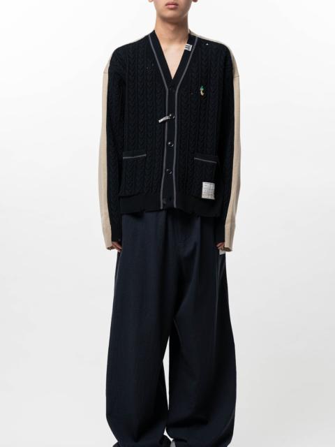 Maison MIHARAYASUHIRO Front Back Combined Knit Cardigan
