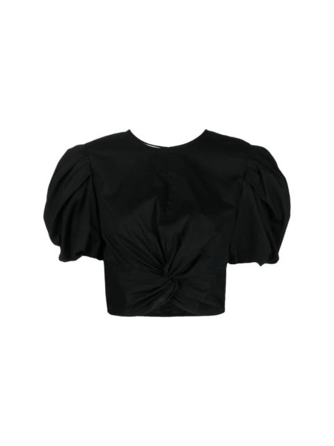 Vince cropped knot T-shirt