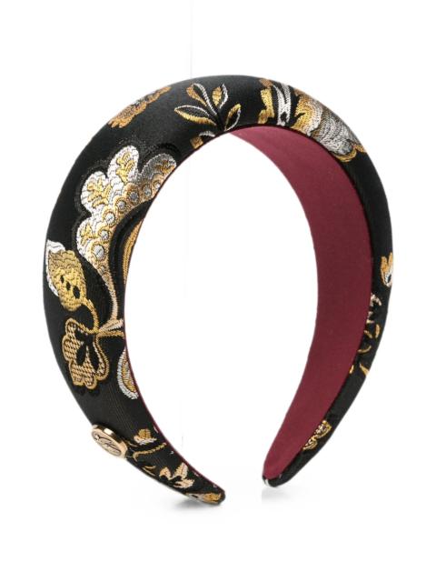 Etro Etro Floral-jacquard Padded Headband