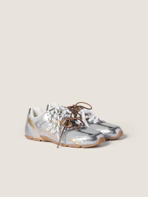 Miu Miu New Balance X Miu Miu 530 SL metallic leather and mesh sneakers