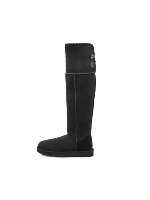UGG (WMNS) UGG Over The Knee Bailey Button Boots 'Black' 1007536-BLK