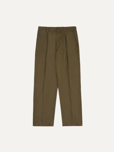 Drake's Green Cotton Travel Games Trouser
