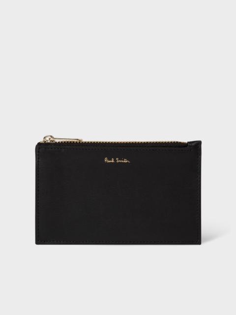 Paul Smith 'Signature Stripe' Leather Zip Pouch