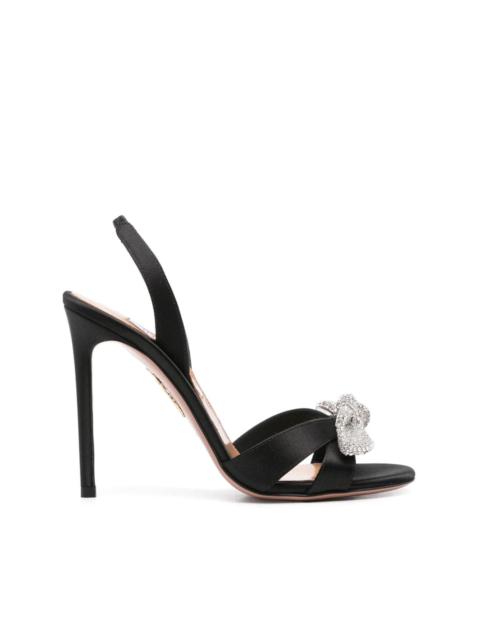 AQUAZZURA 105mm Very Bow Tie sandal