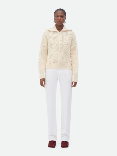 Bottega Veneta wool cable knit jumper