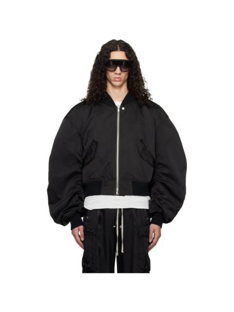 Rick Owens Black Temple Secchia Flight Jacket